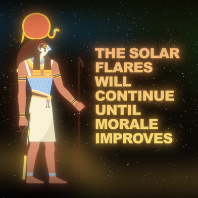 Solar Flares: Cosmic Messages and Divine Justice